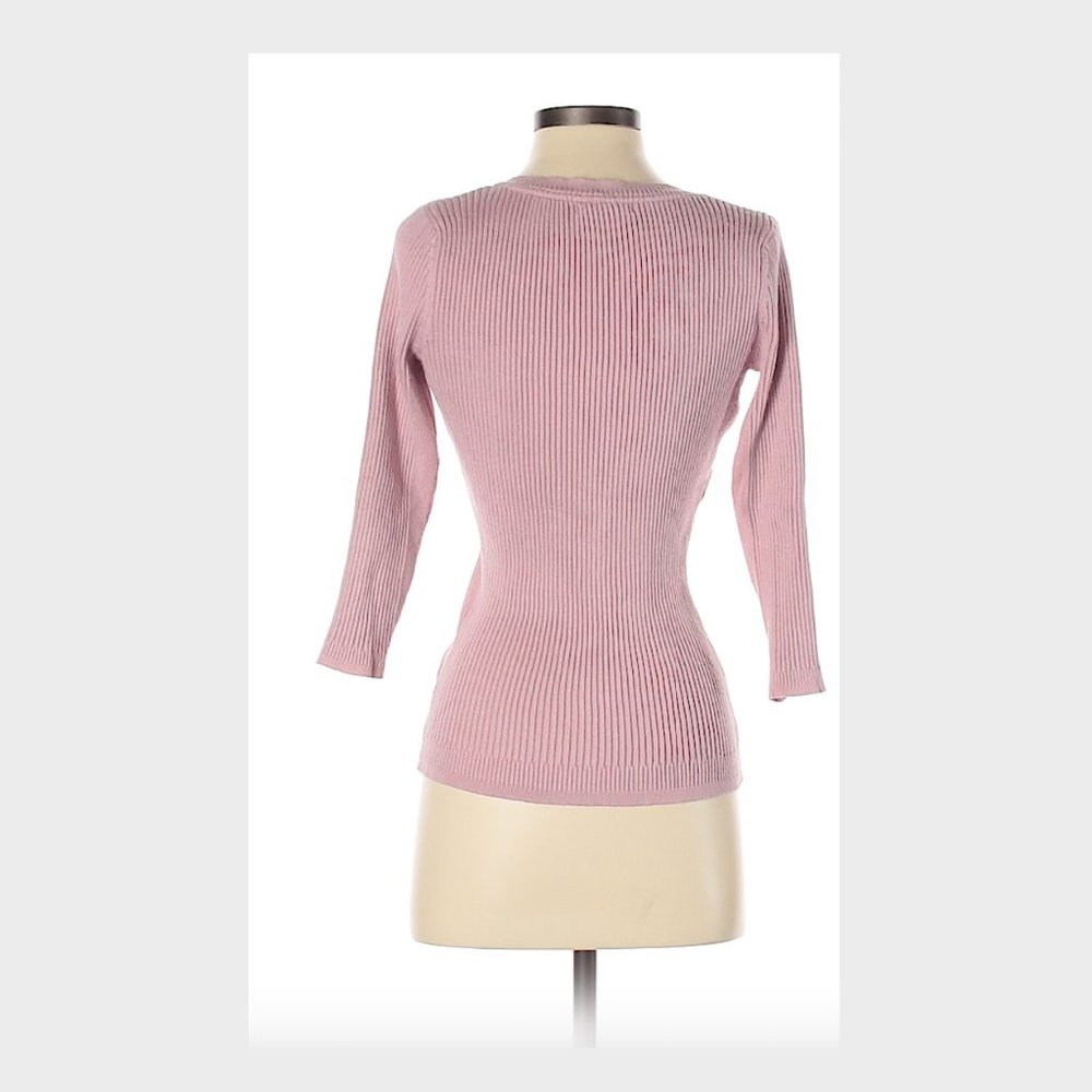Pink Ribbed Sweater - Picture 2 of 2